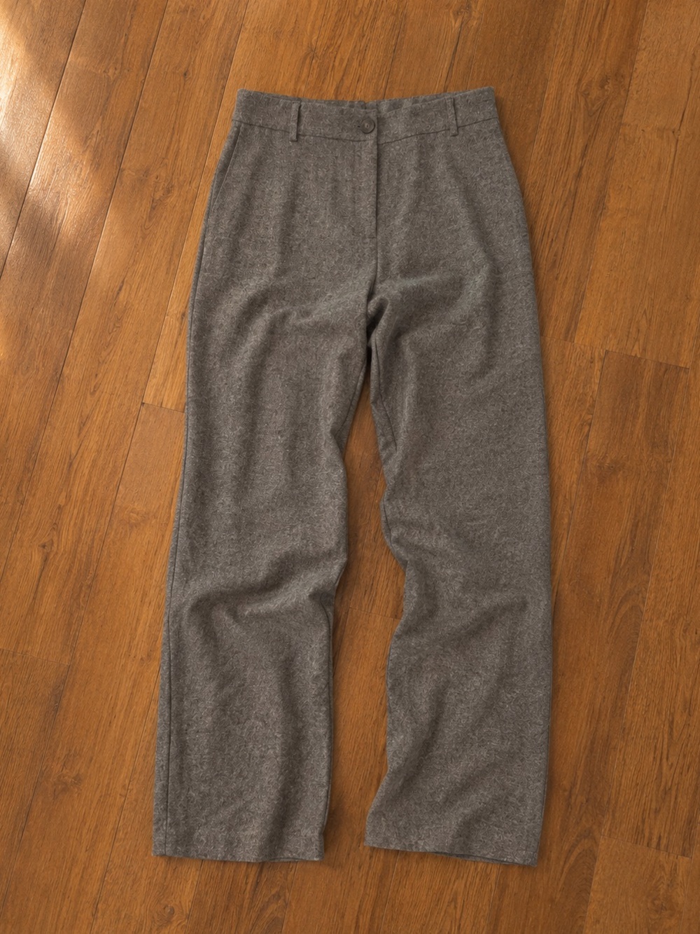 Hilary Radley Straight-Leg Brown Herringbone Patter Women's Trousers Sz 16